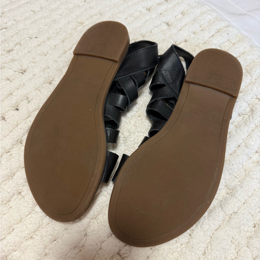 Clark’s Black Strappy Sandals - Picture 2 of 2